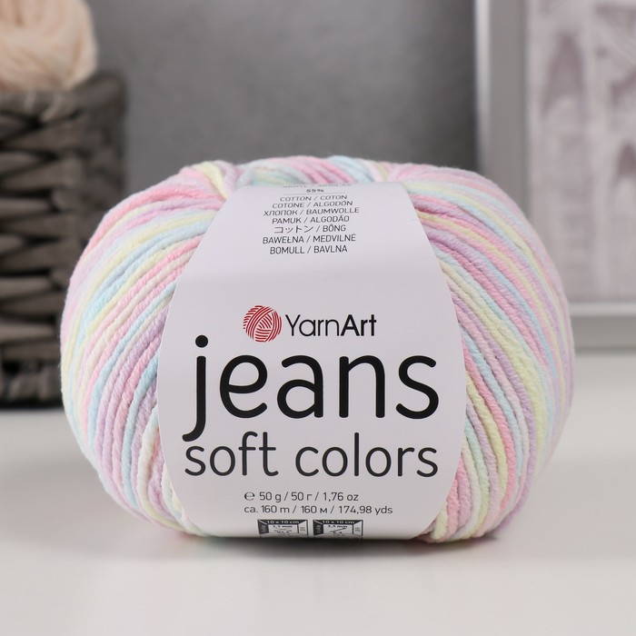 

Пряжа "Jeans Soft Colors" 55% хлопок, 45% акрил 160м/50гр (6212)