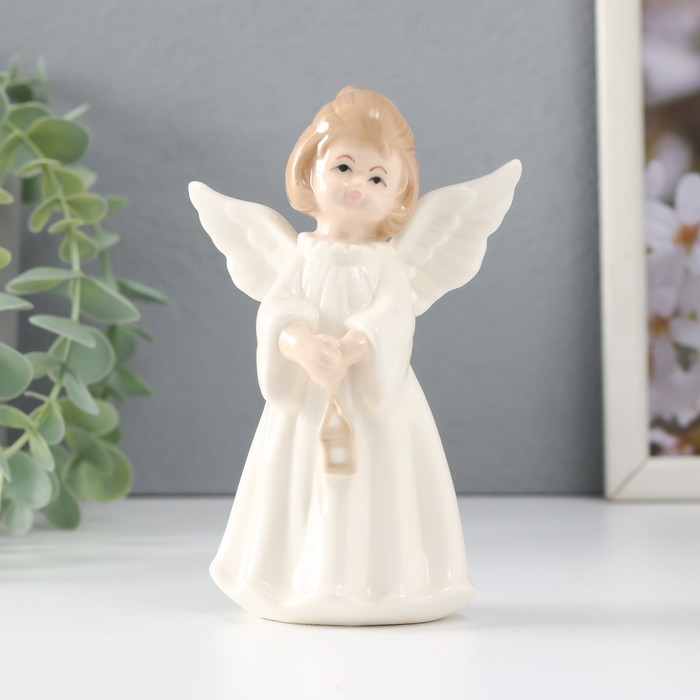 Сувенир керамика Девочка-ангел с фонариком 8,5х5,3х12,5 см цена и фото