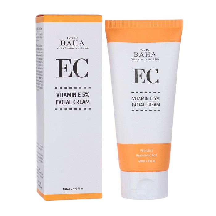 цена Крем для лица Cos De Baha Е Vitamin E Facial Cream, 120 мл