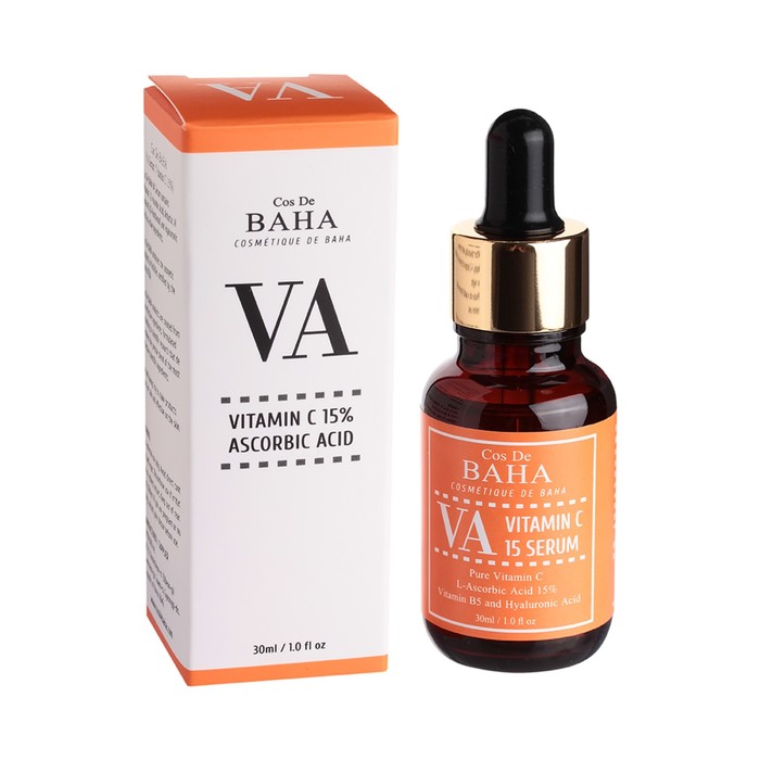 

Сыворотка для лица Cos De Baha Vitamin C Serum, осветляющая, 30 мл