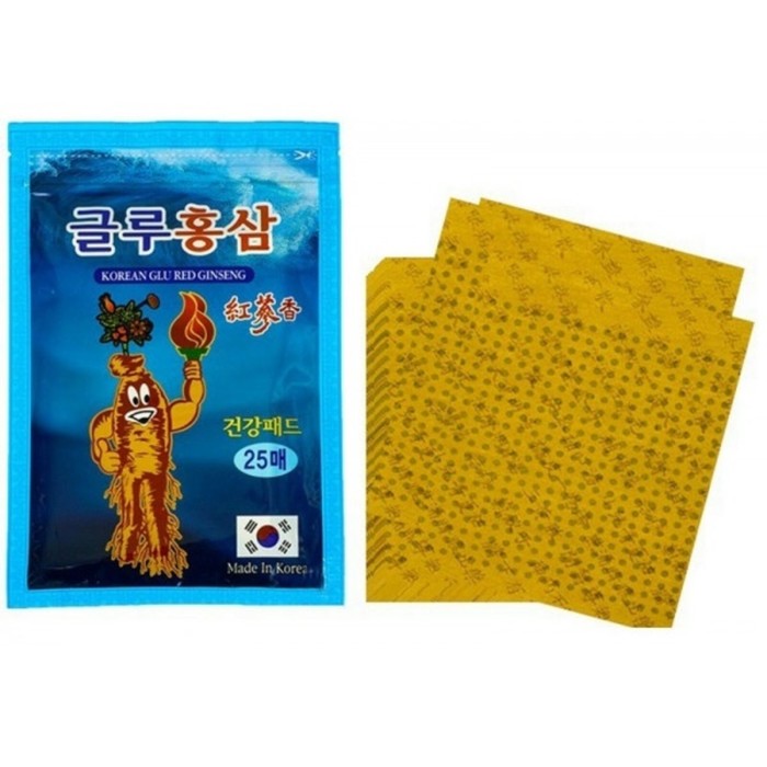 

Пластыри для тела KOREAN GLU RED GINSENG набор 25 шт
