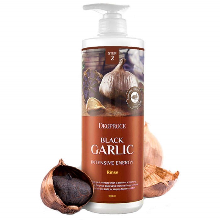 Бальзам для волос Deoproce Black Garlic Intensive Energy, 1000 мл тонизирующий кондиционер для волос deoproce rinse black garlic intensive energy 1000 мл