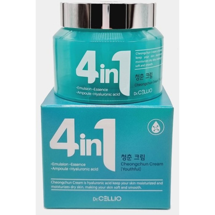 

Крем для лица Dr.Cellio 4 In 1 Cheongchun, с гиалуроновой кислотой, 70 мл