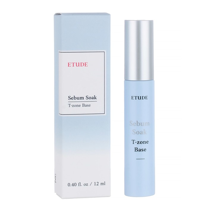 База под макияж Etude Sebum Soak T-zone Base, 12 мл