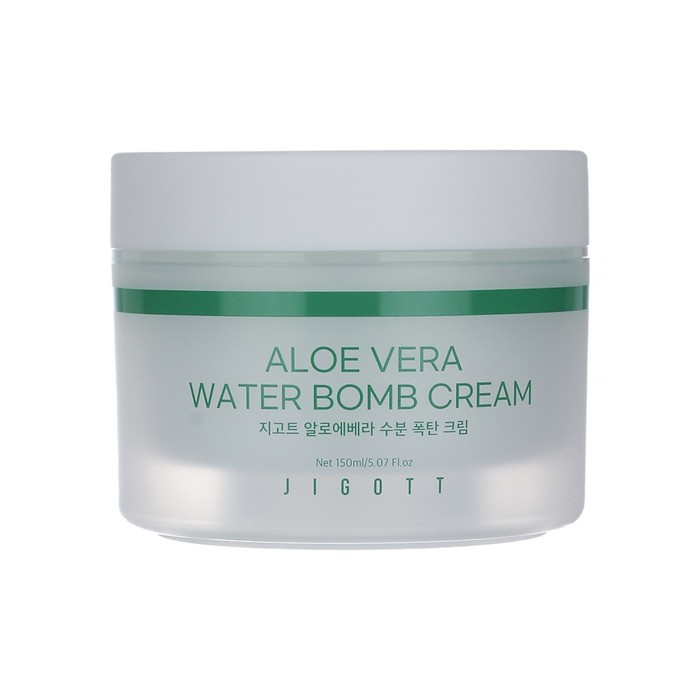 Крем для лица успокаивающий с алоэ Jigott Aloe Vera Water bomb Cream