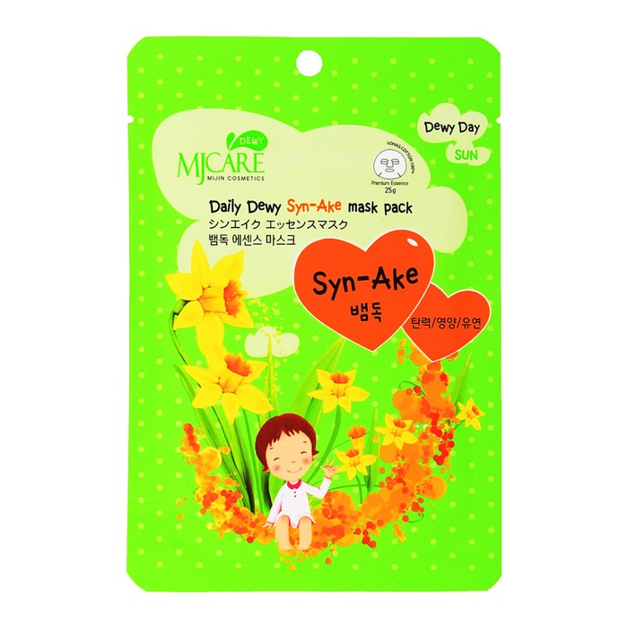 

Маска тканевая для лица со змеиным ядом MJ Care Daily 25гр