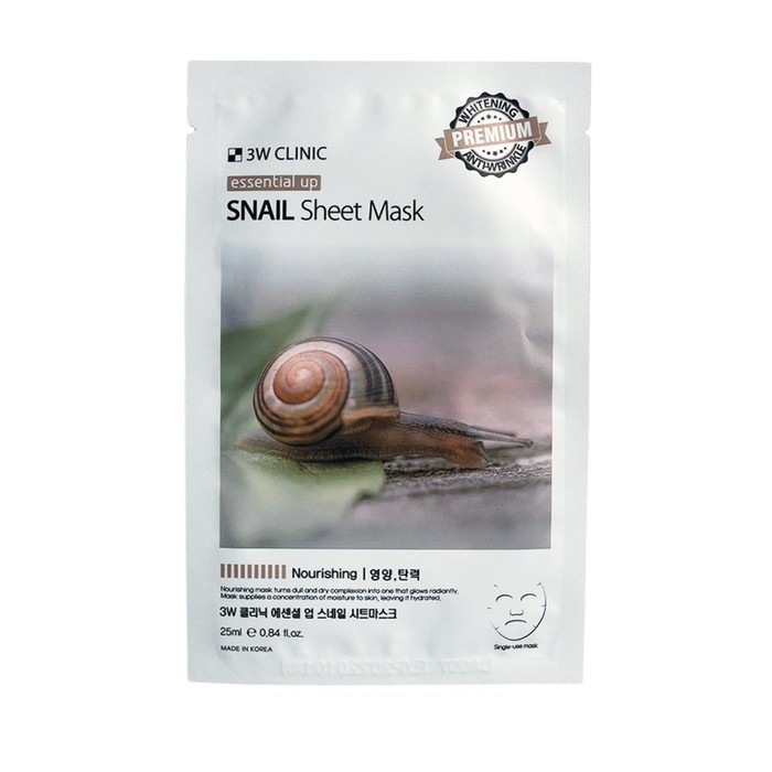 

Маска тканевая с экстрактом муцина улитки ESSENTIAL UP SNAIL SHEET MASK, 25 мл