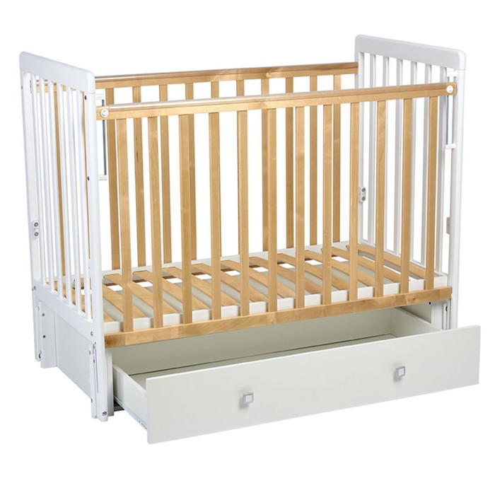 Кровать детская Фея 328-01, цвет белый-натуральный