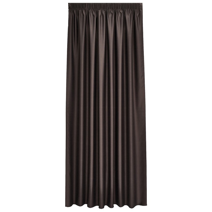 Портьера «Омбра», размер 200x280 см, цвет коричневый