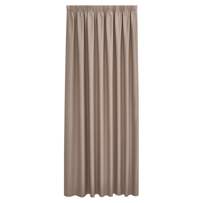 Портьера «Омбра», размер 200x280 см, цвет светло-коричневый