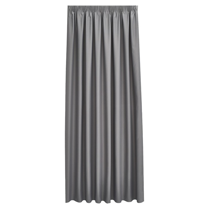 Портьера «Омбра», размер 200x280 см, цвет светло-серый