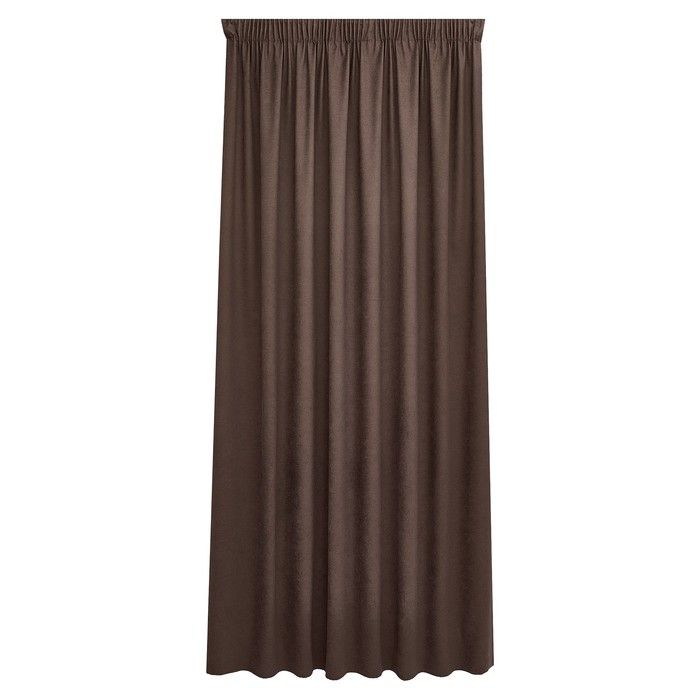 Портьера «Софи», размер 200x280 см, цвет коричневый