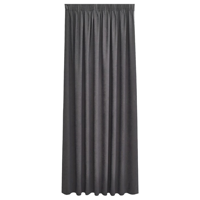 Портьера «Софи», размер 200x280 см, цвет тёмно-серый