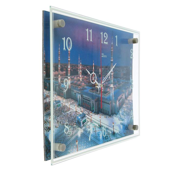 Часы настенные прямоугольные "Мекка", 30х40 см микс