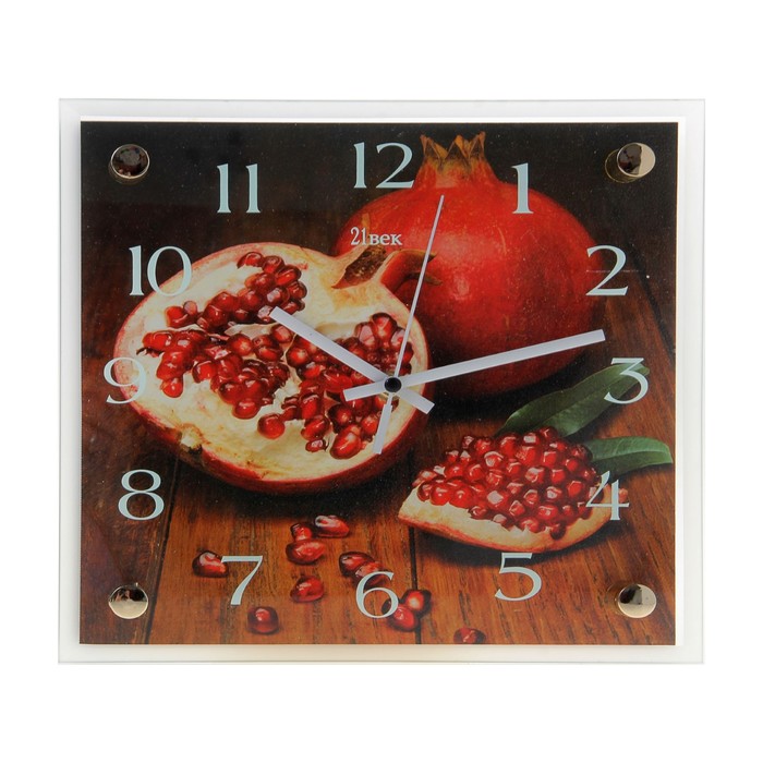 Часы настенные квадратные "Гранат", 25х25 см микс