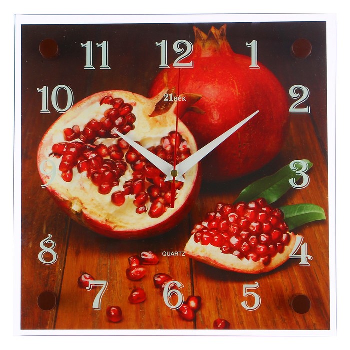 Часы настенные квадратные "Гранат", 25х25 см микс