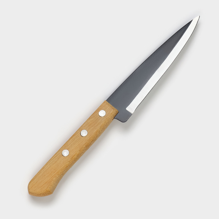 Нож кухонный поварской TRAMONTINA Carbon поварской, лезвие 12,5 см берет поварской