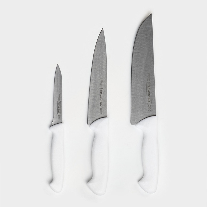 Набор кухонных ножей TRAMONTINA Premium, 3 предмета набор кухонных ножей zanussi milano керамика 4 предмета