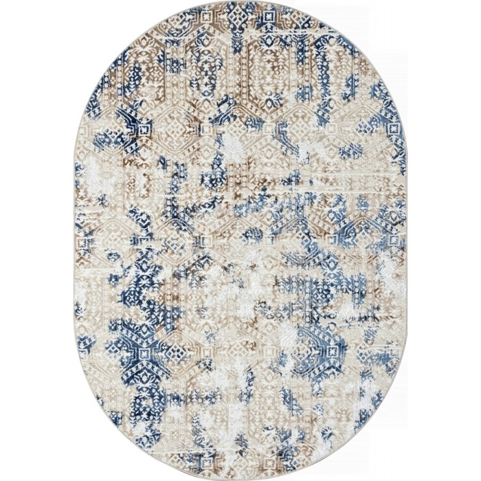 

Ковёр овальный Merinos Antep, размер 200x290 см, цвет 630 cream/blue