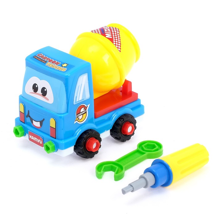 Конструктор для малышей «Строитель», 18 деталей, цвета МИКС