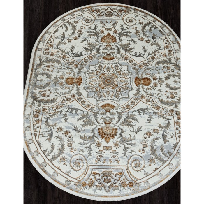 

Ковёр овальный Sahara 00765a, размер 80x150 см, цвет gold fdy/cream hb