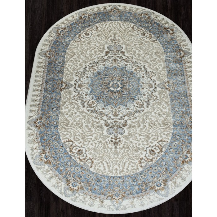 

Ковёр овальный Sahara 06066a, размер 160x230 см, цвет l.blue fdy/cream hb