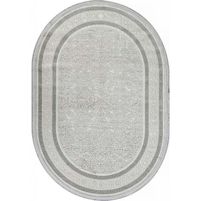 

Ковёр овальный Durkar Sandali, размер 200x290 см, цвет l.grey/cream
