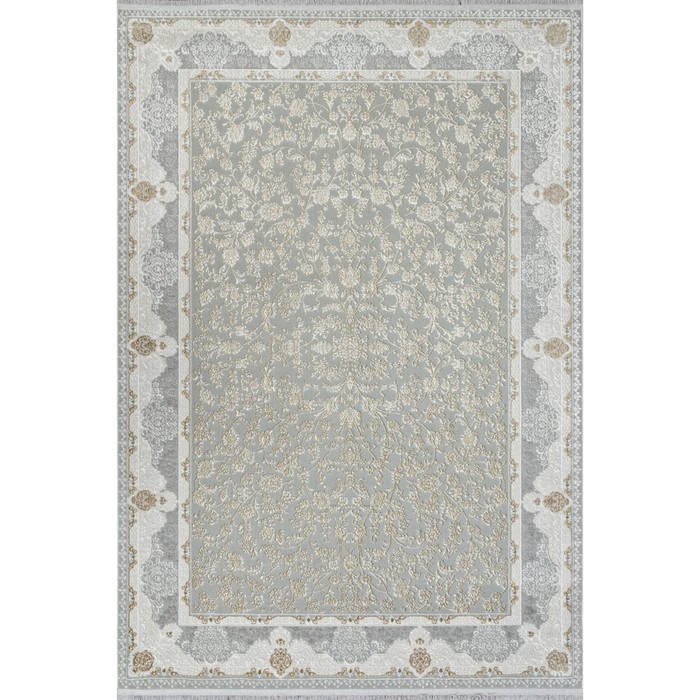 Ковёр прямоугольный Durkar Sandali, размер 200x400 см, цвет grey/cream ковёр прямоугольный sandali 30020e размер 160x300 см цвет l grey cream