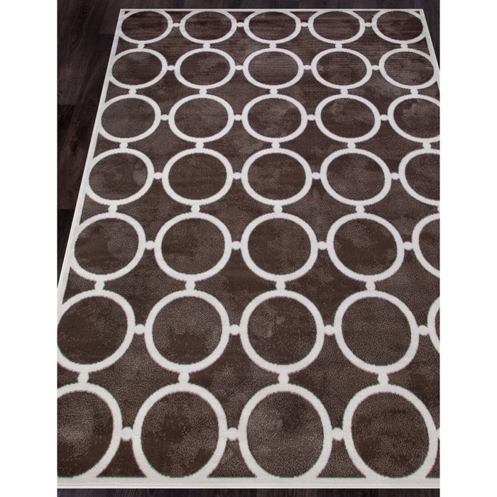 

Ковёр прямоугольный Sierra d713, размер 80x400 см, цвет brown-cream 2