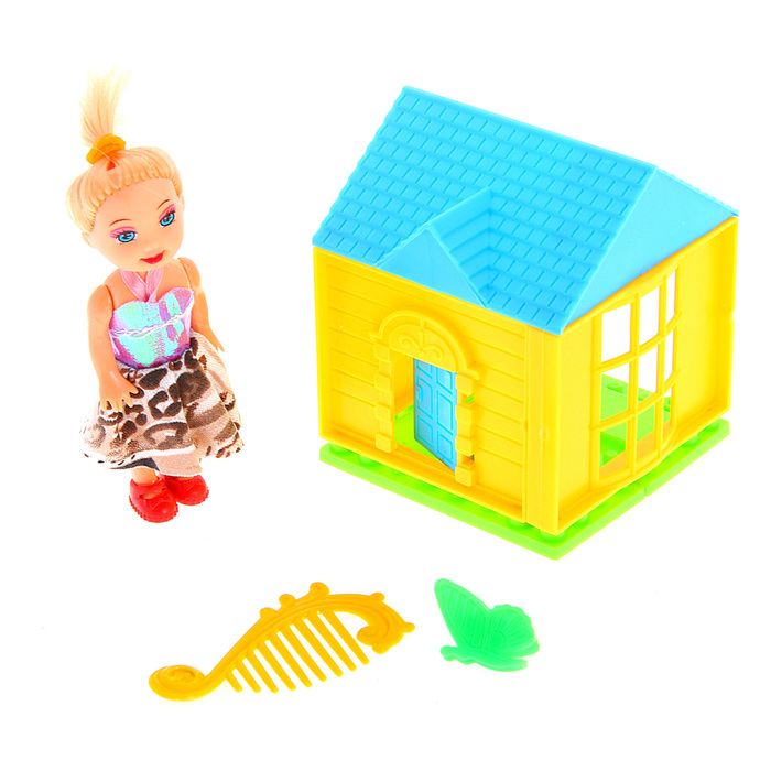 Дом с куклой малышкой и аксессуарами, МИКС