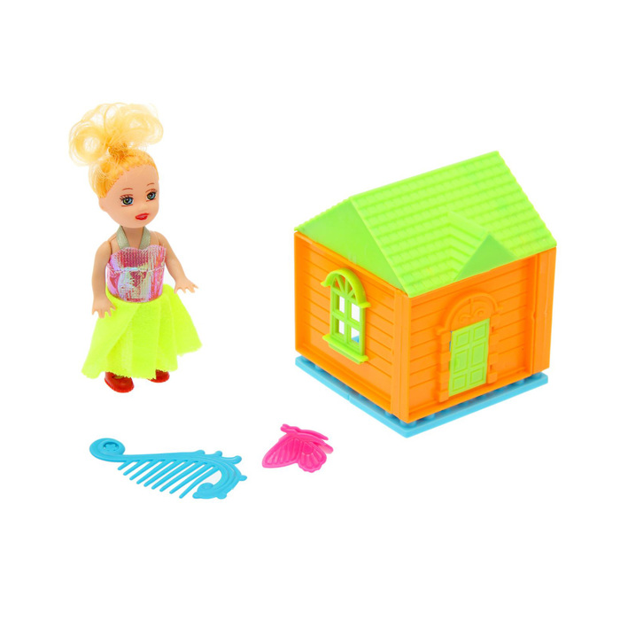 Дом с куклой малышкой и аксессуарами, МИКС