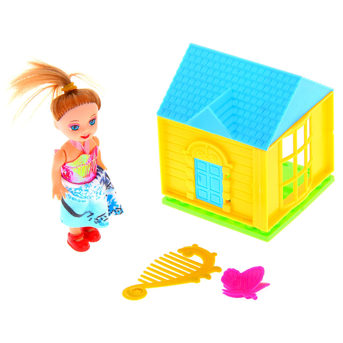 Дом с куклой малышкой и аксессуарами, МИКС
