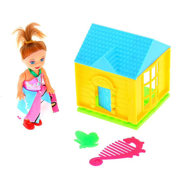 Дом с куклой малышкой и аксессуарами, МИКС