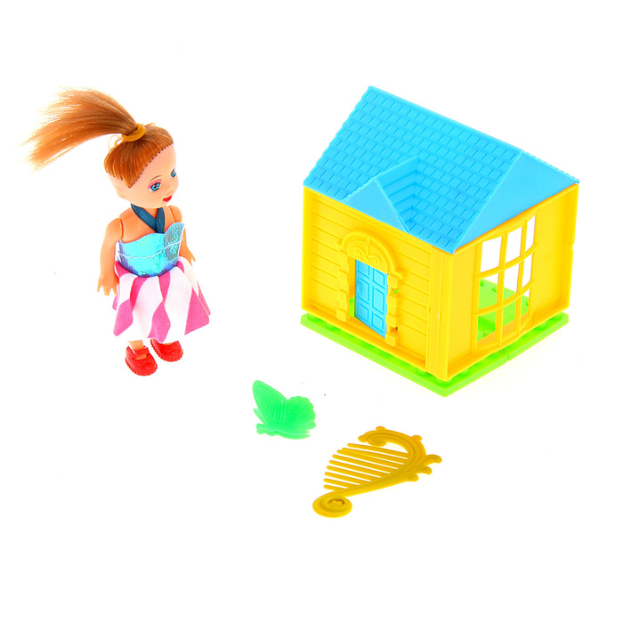 Дом с куклой малышкой и аксессуарами, МИКС