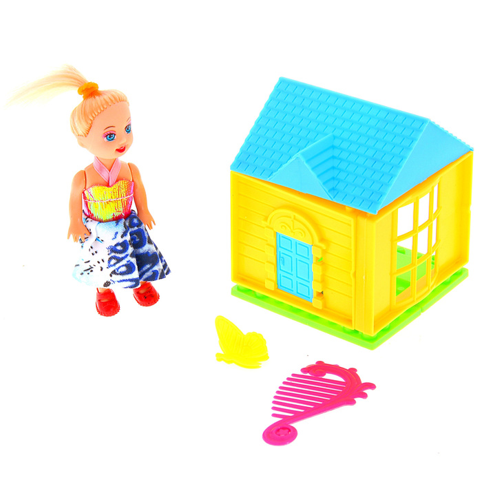 Дом с куклой малышкой и аксессуарами, МИКС