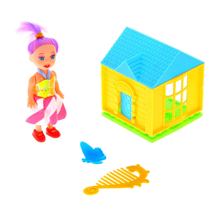 Дом с куклой малышкой и аксессуарами, МИКС
