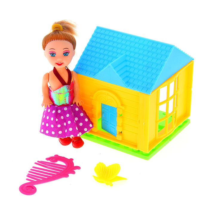 Дом с куклой малышкой и аксессуарами, МИКС
