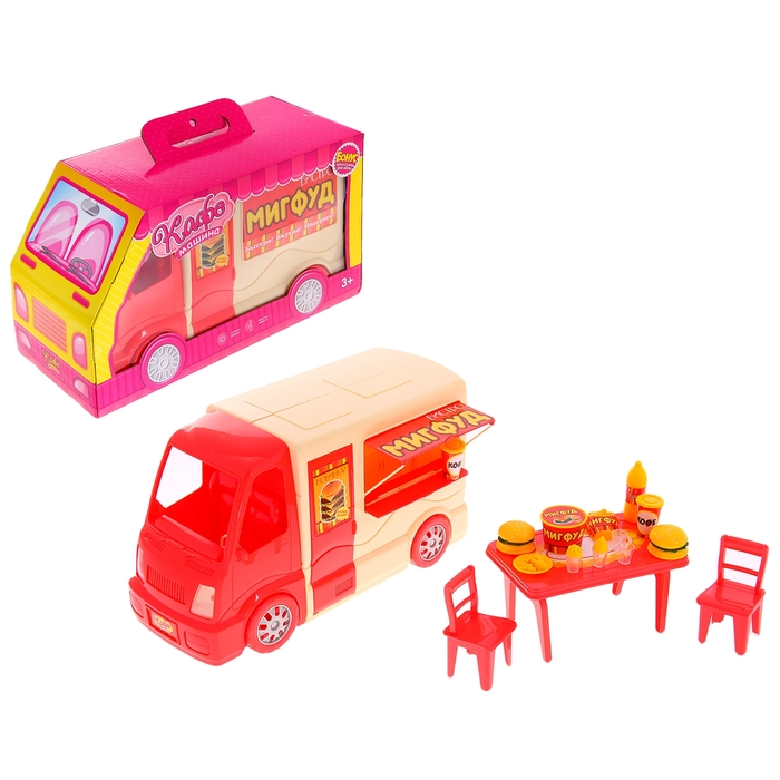 Набор игровой "Бистро Мигфуд", со световыми и звуковыми эффектами, работает от батареек, БОНУС - аксессуары для игры