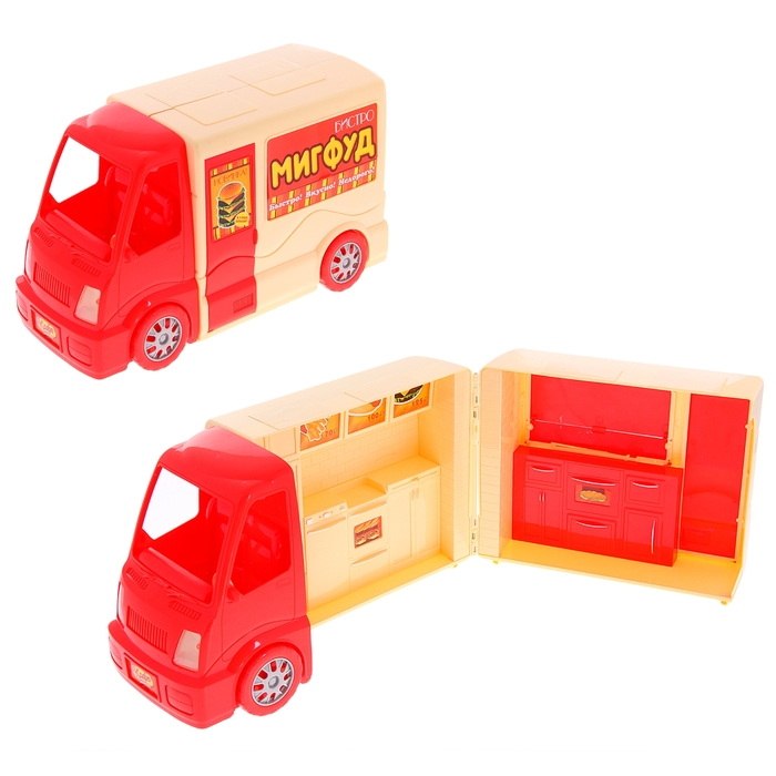 Набор игровой "Бистро Мигфуд", со световыми и звуковыми эффектами, работает от батареек, БОНУС - аксессуары для игры