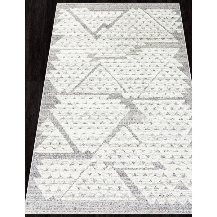 

Ковёр прямоугольный Tunis 6800a, размер 152x230 см, цвет white/d.gray