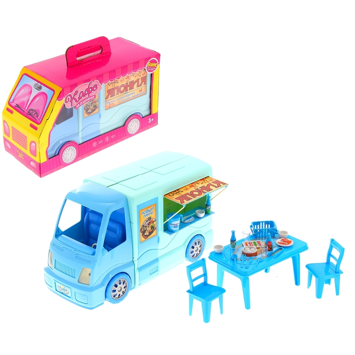 Набор игровой "Кафе машина-Япония" с аксессуарами, световые и звуковые эффекты