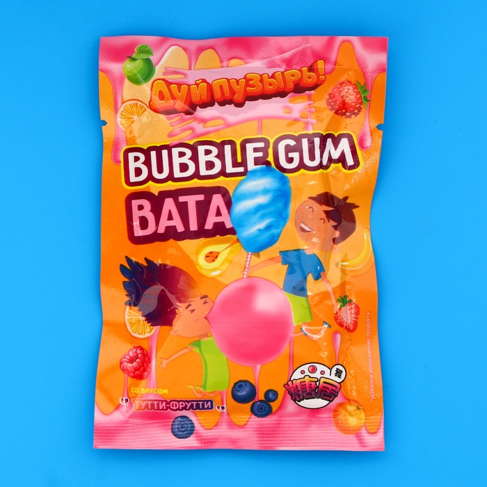 Жевательная резинка Дуй пузырь! Bubble gum вата 5 г