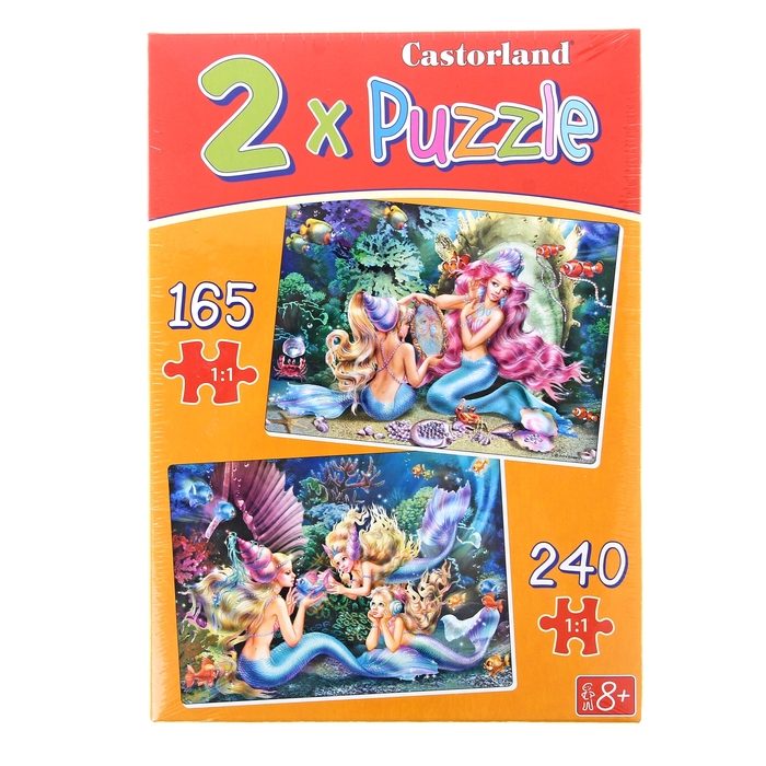 Пазл "Русалочки", 2 в 1, МИКС
