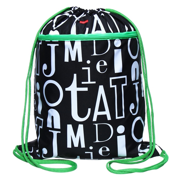 Мешок для обуви с карманом 470 х 340 мм Hatber Words 531₽