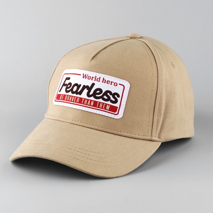 

Кепка женская Fearless, цвет бежевый, р-р 56