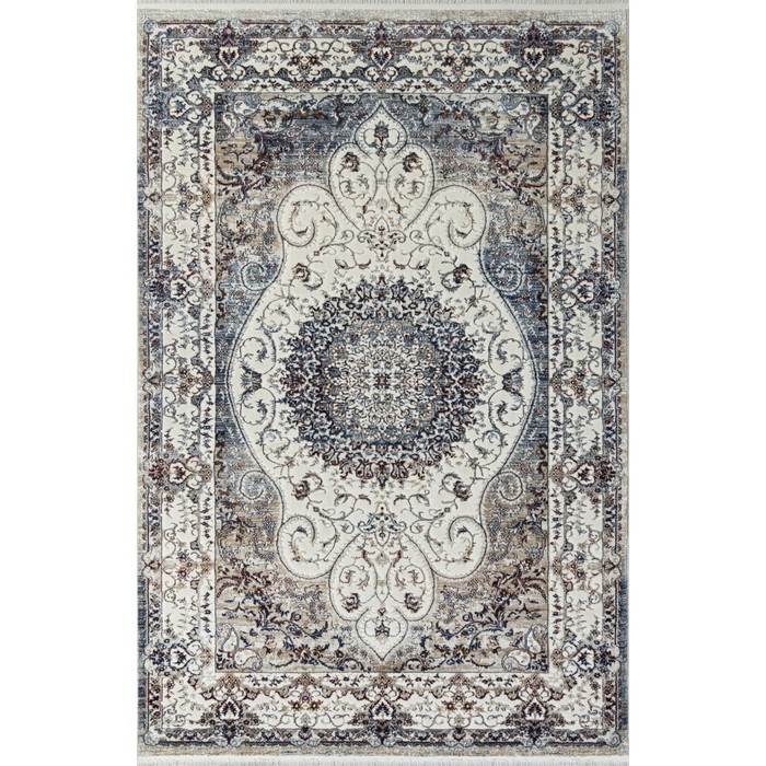 Ковёр прямоугольный Alpin Asadu, размер 160x230 см, цвет d.blue fdy/beige fdy