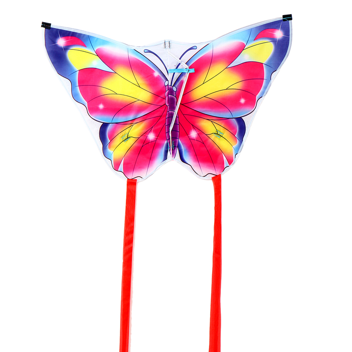 Воздушный змей «Бабочка», цвет розовый воздушный змей 1toy бабочка