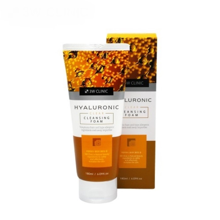

Пенка для умывания 3W Clinic Hyaluronic, 180 мл