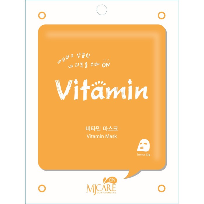 

Тканевая маска для лица On vitamin mask с витамином С, 22 гр