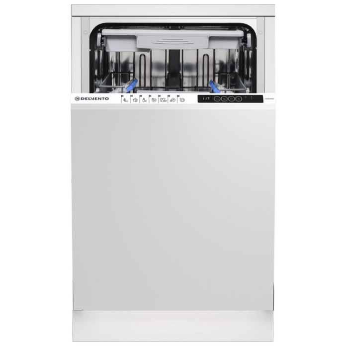 Посудомоечная машина DELVENTO VWB4702, встраиваемая, класс А++, 10 комплектов, белая посудомоечная машина nordfrost fs4 1053 w класс а 10 комплектов 5 режимов белая